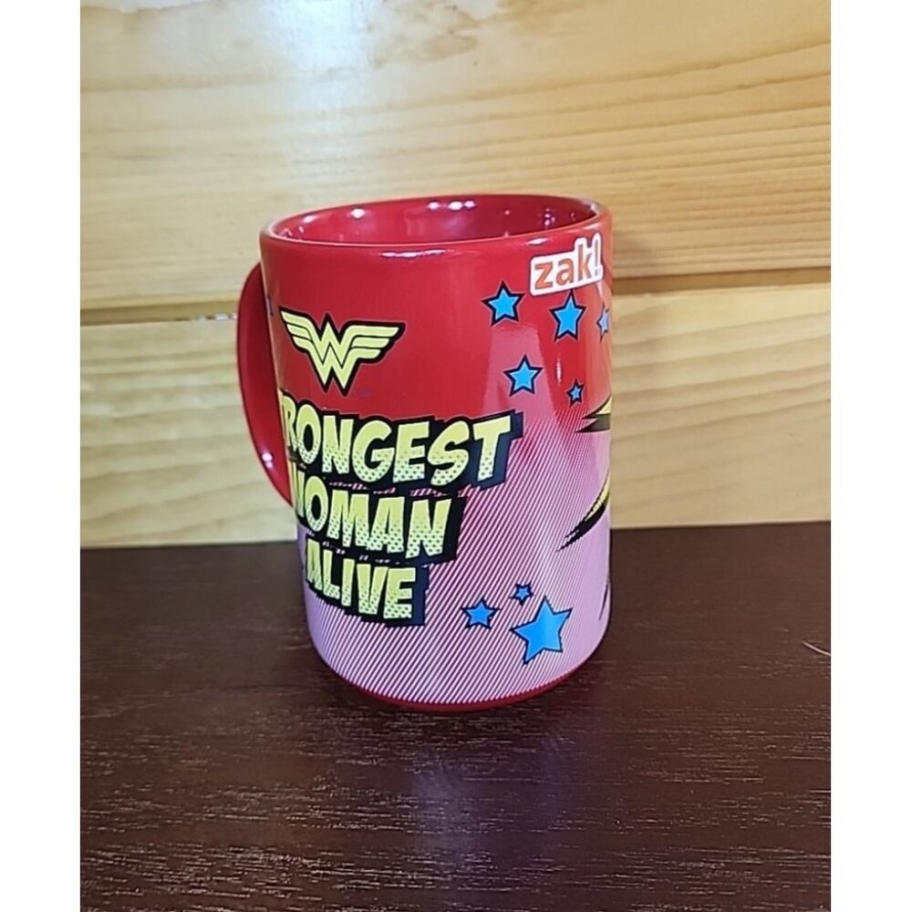 Wonder Woman Coffee Mug "STRONGEST WOMAN ALIVE" Coffee,Hot Chocolate Coffee Bar - Picture 5 of 8